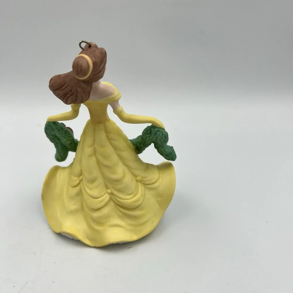 Grolier Disney Beauty and the Beast Belle Porcelain Christmas Ornament 2008